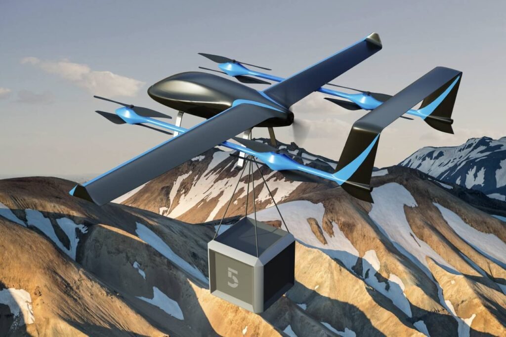 Skyhawk Aerospace Unveils C35-E And Pushpak Drones At Drone International Expo in Delhi