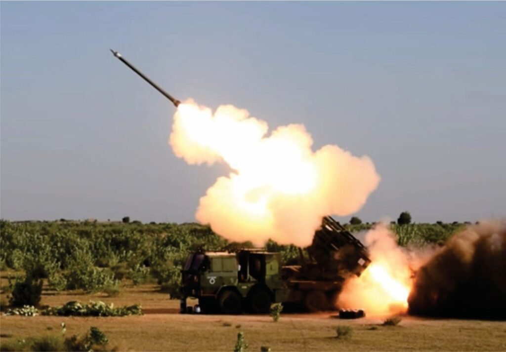 Indian Army To Advance Artillery Capabilities With Mass Production of Guided Pinaka Rocket Launcher